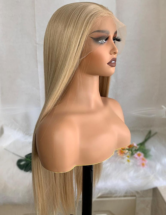 Synthetic lace frontal color wig---13*6---highlight blonde color