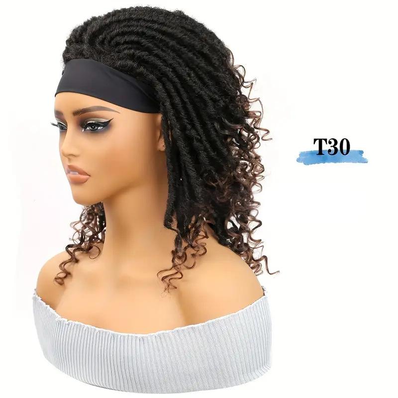 Fiber hair wig small roll Dread locks-T30