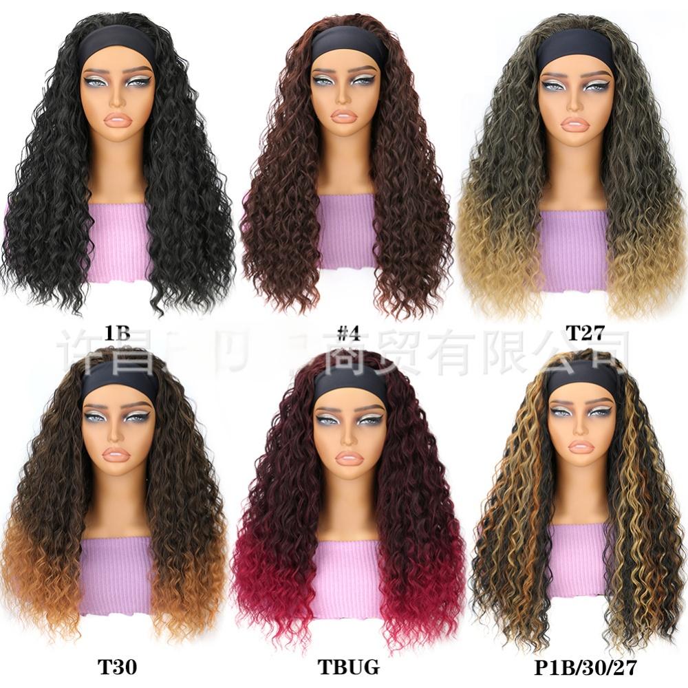 deep headband wig ice ribbon big wave corn perm fiber headband-4