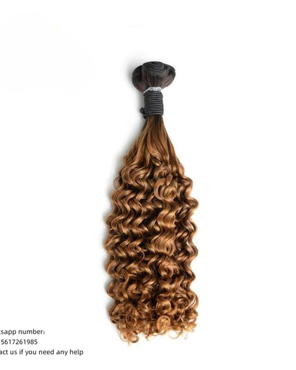 Funmi Amazing Curl Premium Ombre #1B/30 Donor Virgin Hair Top Quality Hair Bundle Double drown 1PC