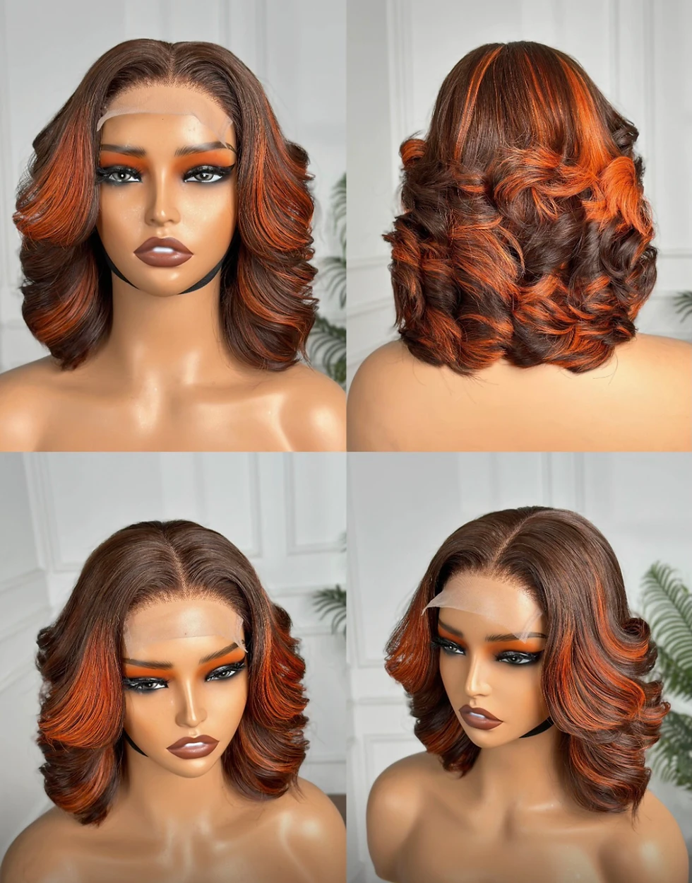 BIG LOOSE 5x5 Transparent Lace closure 100% Virgin Human Hair Wig 180% density