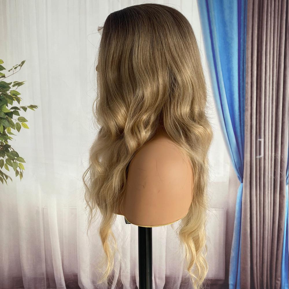 Synthetic fiber wigs long hair lace size big wave female hair wigs
