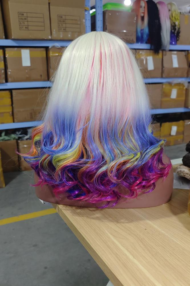 Fiber cosplay wig