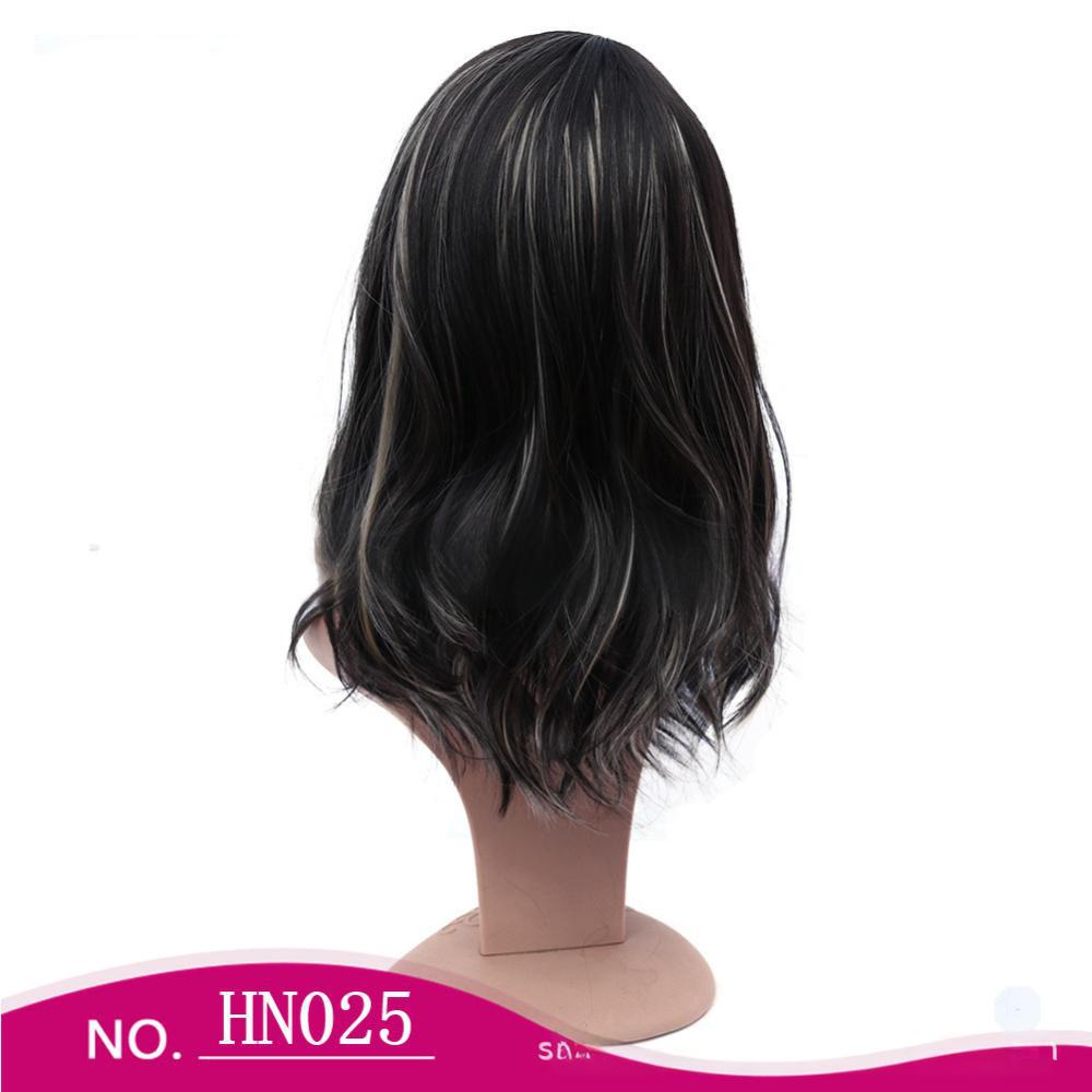 Partial short hair cosplay fiber wig-2