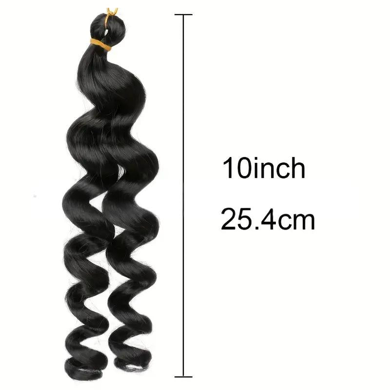Fiber 10 inch loose wave Crochet Hair-7