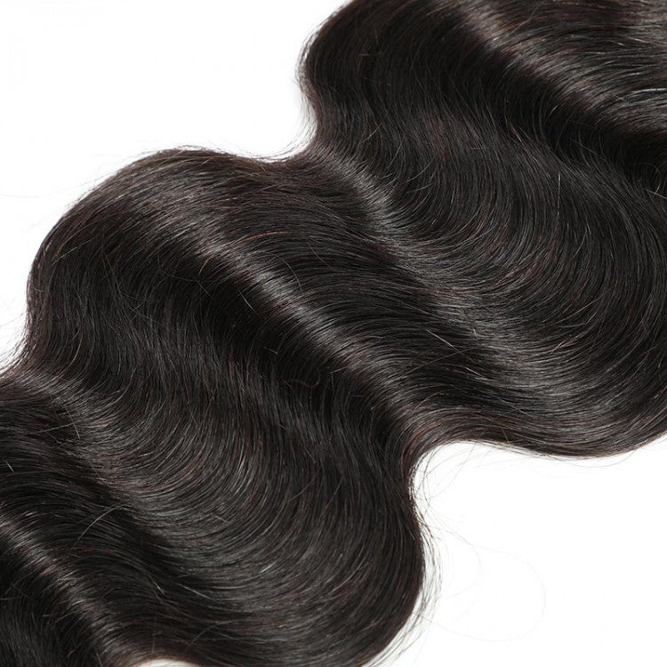 Body wave human hair Bundles Hair Weave 1pc natural black color