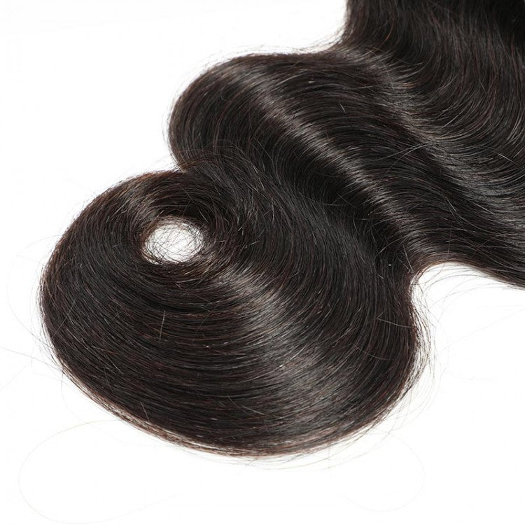 Body wave human hair Bundles Hair Weave 1pc natural black color