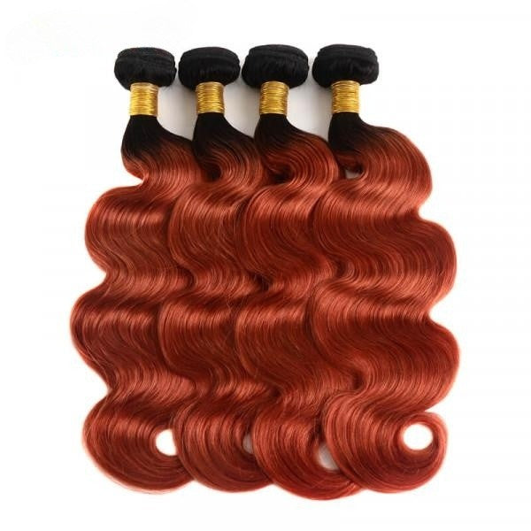 Ombre color 1B/33 body wave 12A human hair Bundles  1pc