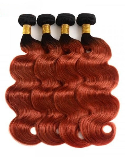 Ombre color 1B/33 body wave 12A human hair Bundles  1pc