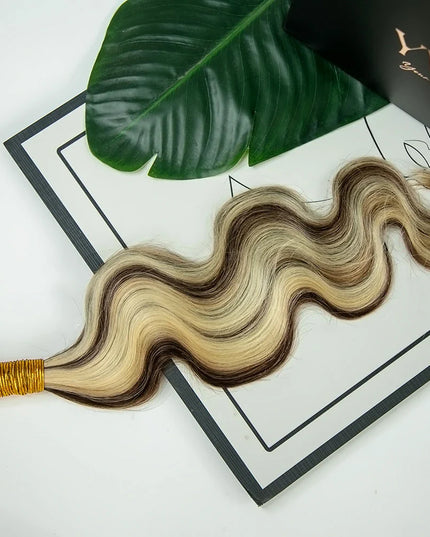 body wave P4/613 color 15A human hair bulk for braiding