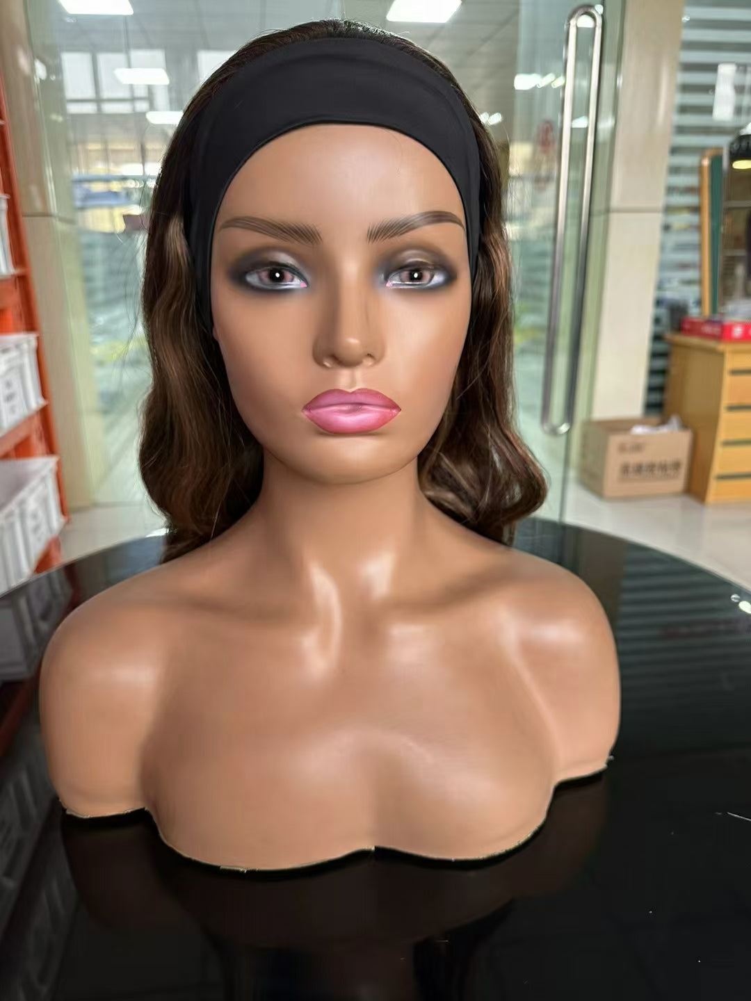 #M4/27 headband wig body wave 100% Virgin Human Hair