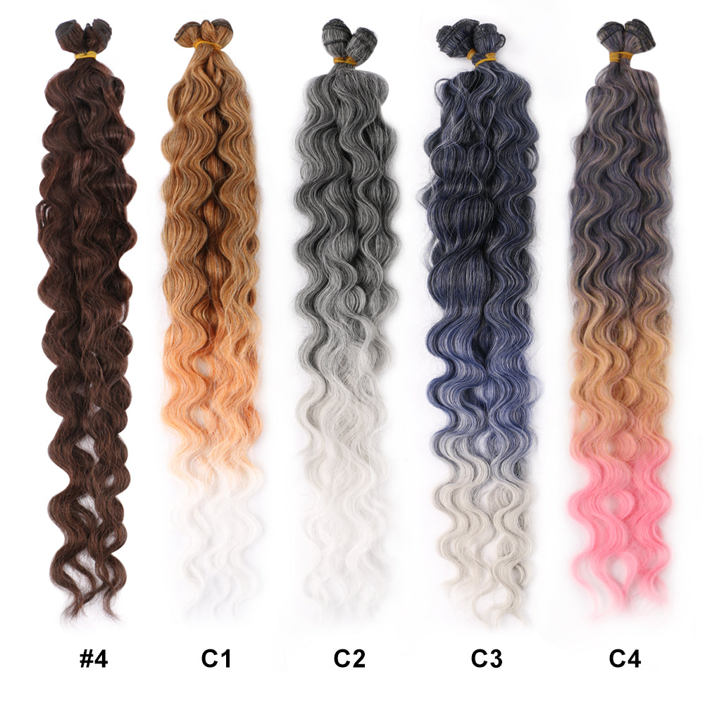 Fiber body wave Six Piece Set Hair weft-5