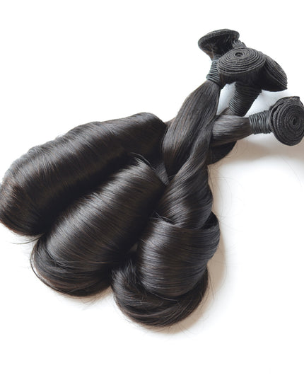 Funmi bouncy curl Premium Donor Virgin Hair Bundle Double drown 1 PC