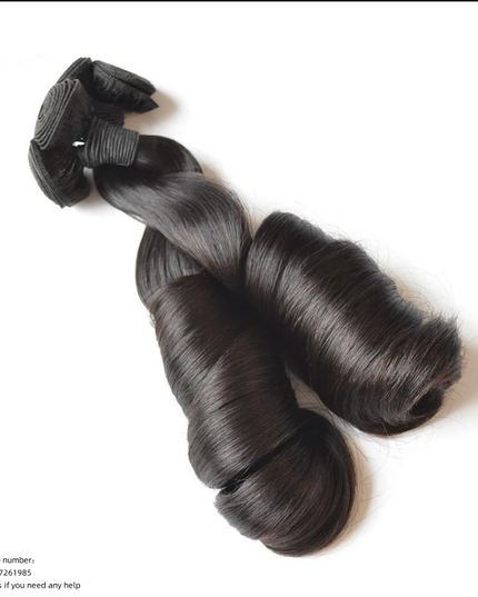 Funmi bouncy curl Premium Donor Virgin Hair Bundle Double drown 1 PC