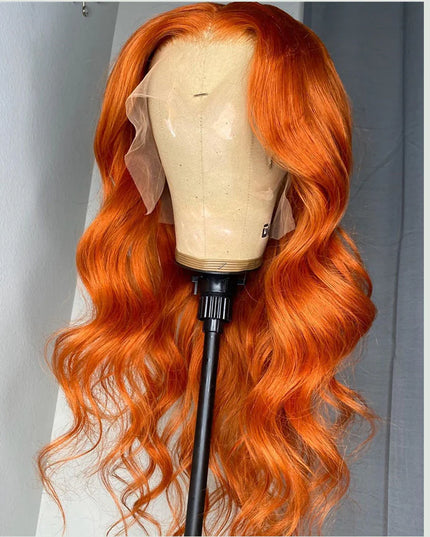 Body-wave ginger Lace Frontal 13x4 Virgin Human Hair Wig 15A