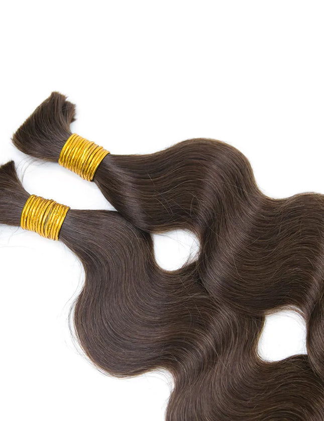 Body wave #4 color 15A human hair bulk for braiding