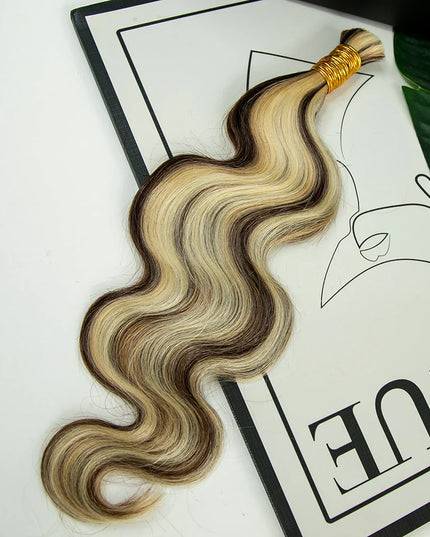 body wave P4/613 color 15A human hair bulk for braiding