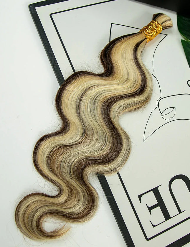 body wave P4/613 color 15A human hair bulk for braiding