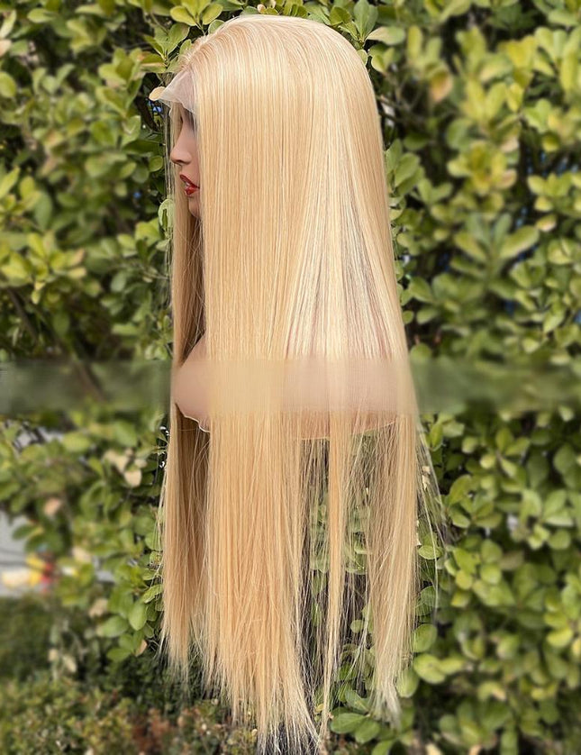 Synthetic lace frontal color wig---13*4---highlight blonde color--- pay 1 get 2