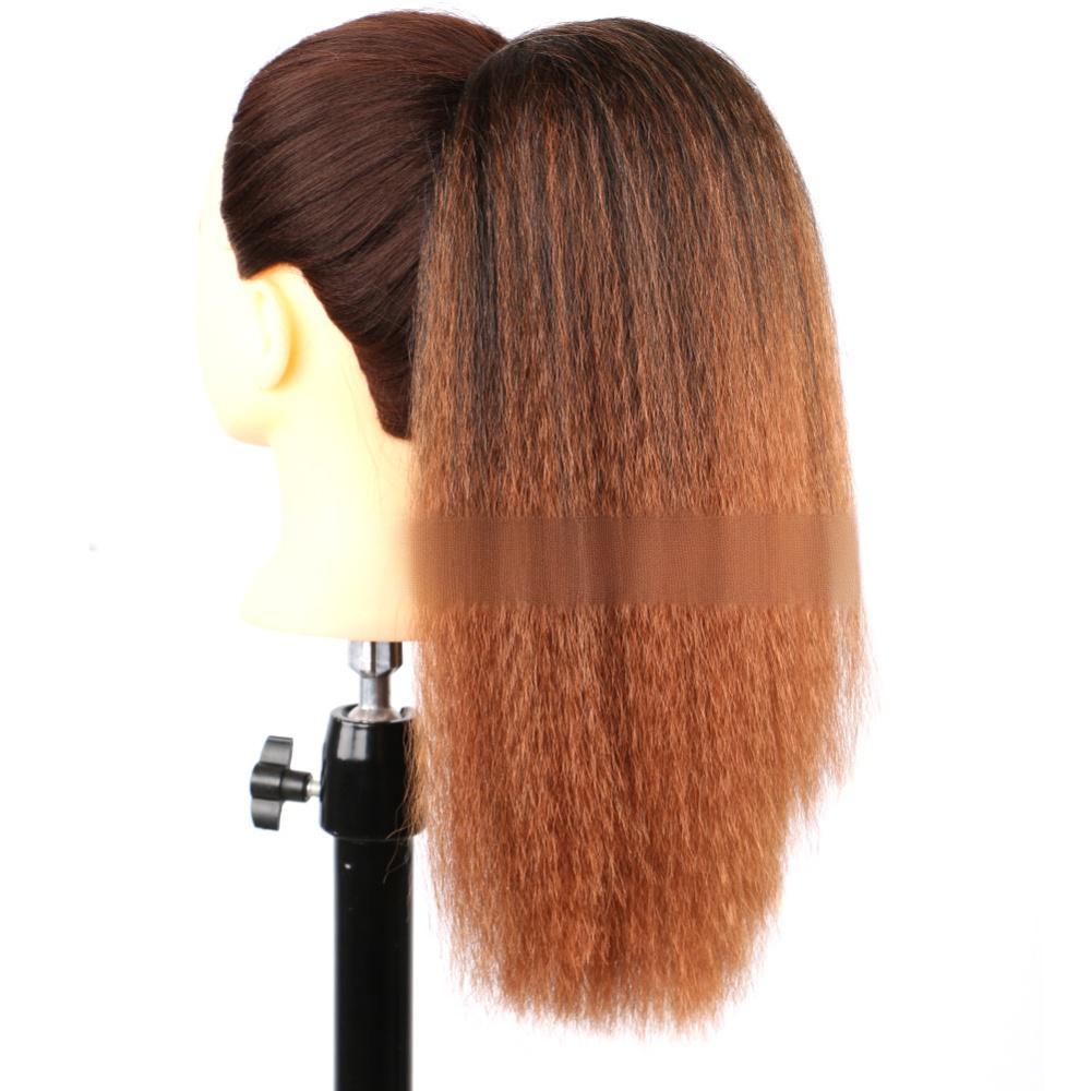 Corn curling drawstring fiber ponytail Yaki fluffy drawstring-2
