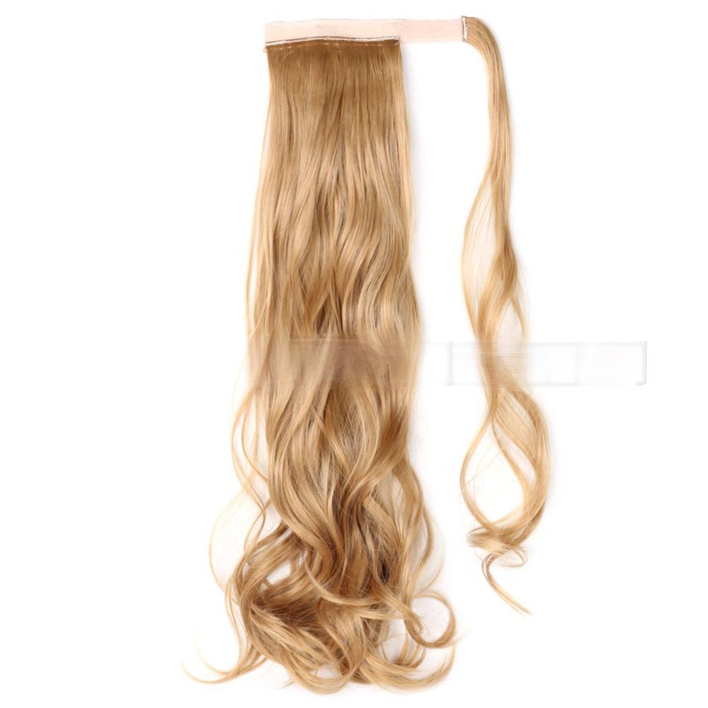 Invisible Ponytail Synthetic Fiber Big Wave Ponytail-blonde color
