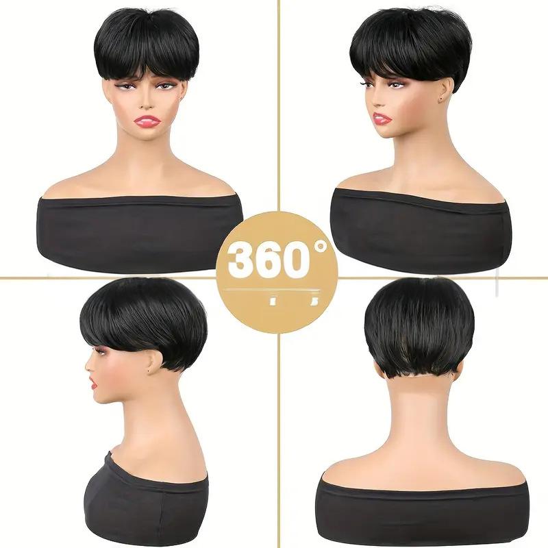 Fiber Short fluffy hair bag black color