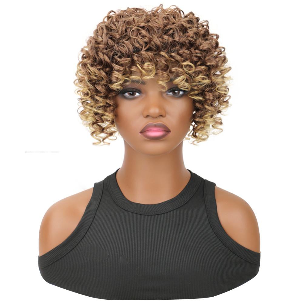 Fiber Female Fluffy Short Curly Hair Topper