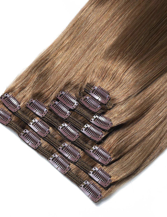 remy clip hair extensions--- Color #6