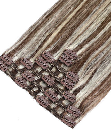 remy clip hair extensions- #9089