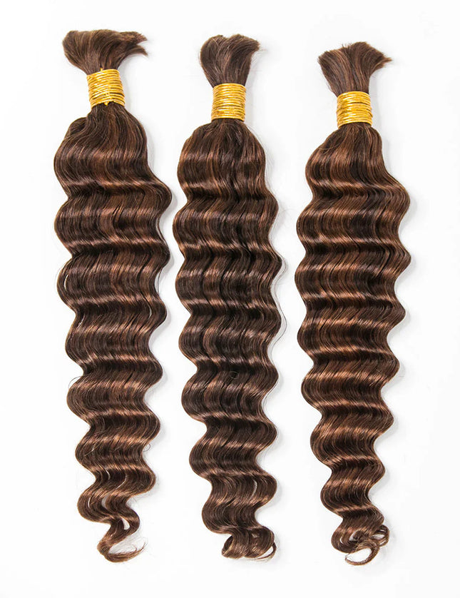 Loose deep wave P4/30 color 15A human hair bulk for braiding