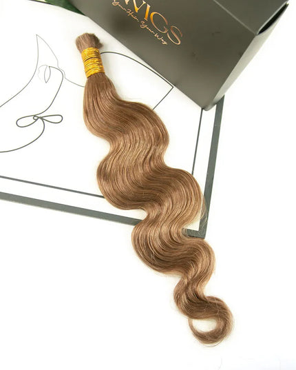 Body wave #8 color 15A human hair bulk for braiding