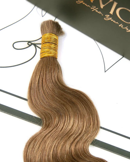 Body wave #8 color 15A human hair bulk for braiding