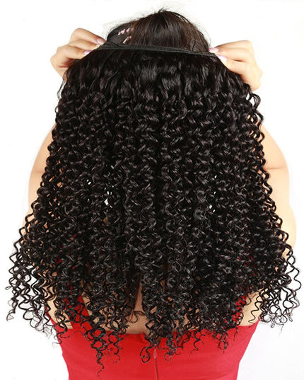 curly wave Virgin human hair bundles 1pc