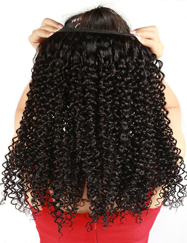curly wave Virgin human hair bundles 1pc