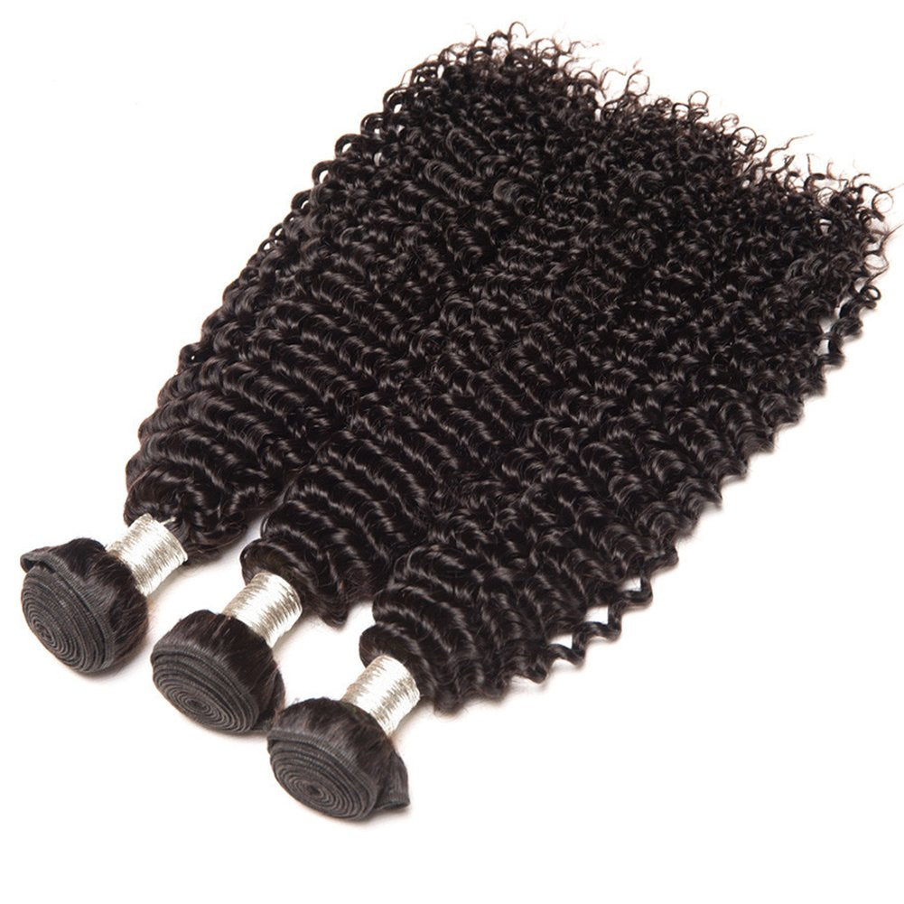 curly wave Virgin human hair bundles 1pc