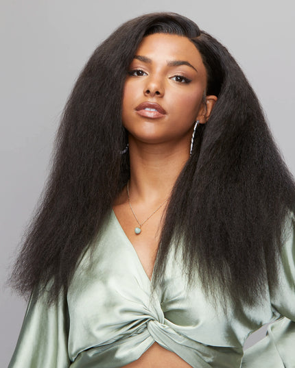 kinky straight Virgin Hair bundles natural black 1 pc