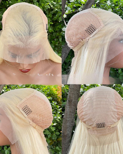 Synthetic lace frontal color wig---13*6---blonde color