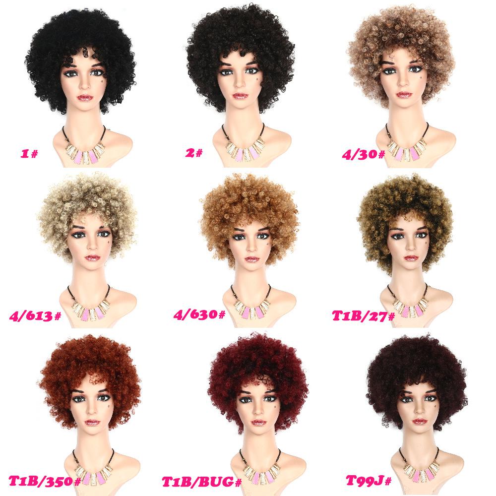 Fluffy Afro Small Curly fiber wig