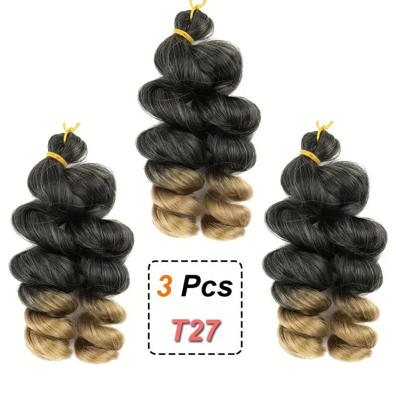Fiber 10 inch loose wave Crochet Hair-2