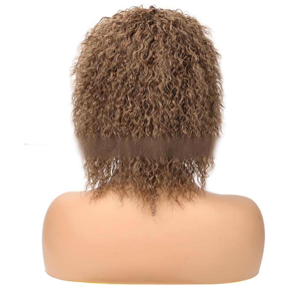 Fiber hair Punk wig-light brown color
