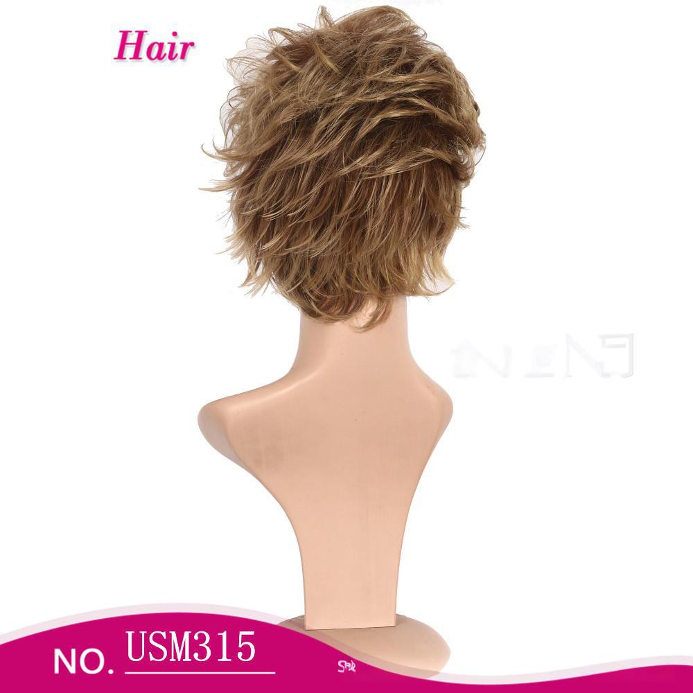 Short fiber wig fashionable