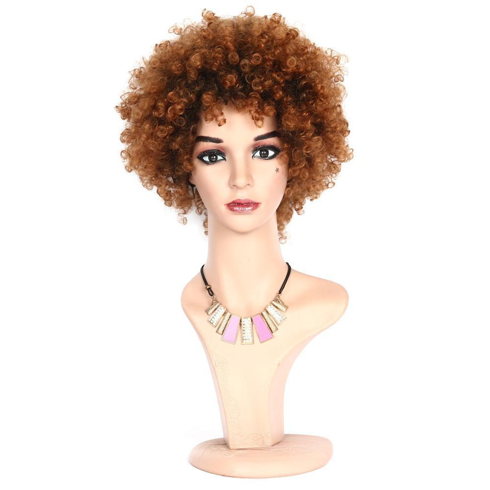 Fluffy Afro Small Curly fiber wig