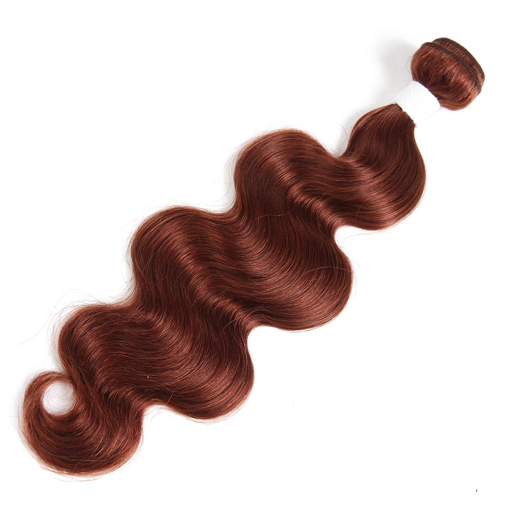 Reddish auburn brown Body wave Virgin Hair bundles