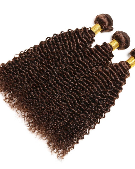 Dark brown jerry curly 12A Virgin Hair bundles 1 pc