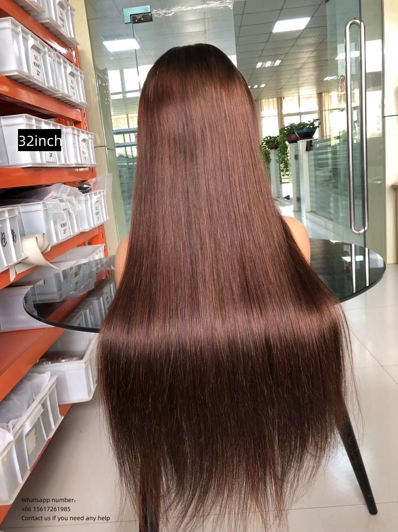 Dark Brown 4x4，5x5 Transparent Lace closure Straight  100% Virgin Human Hair LACE Wig  180% density