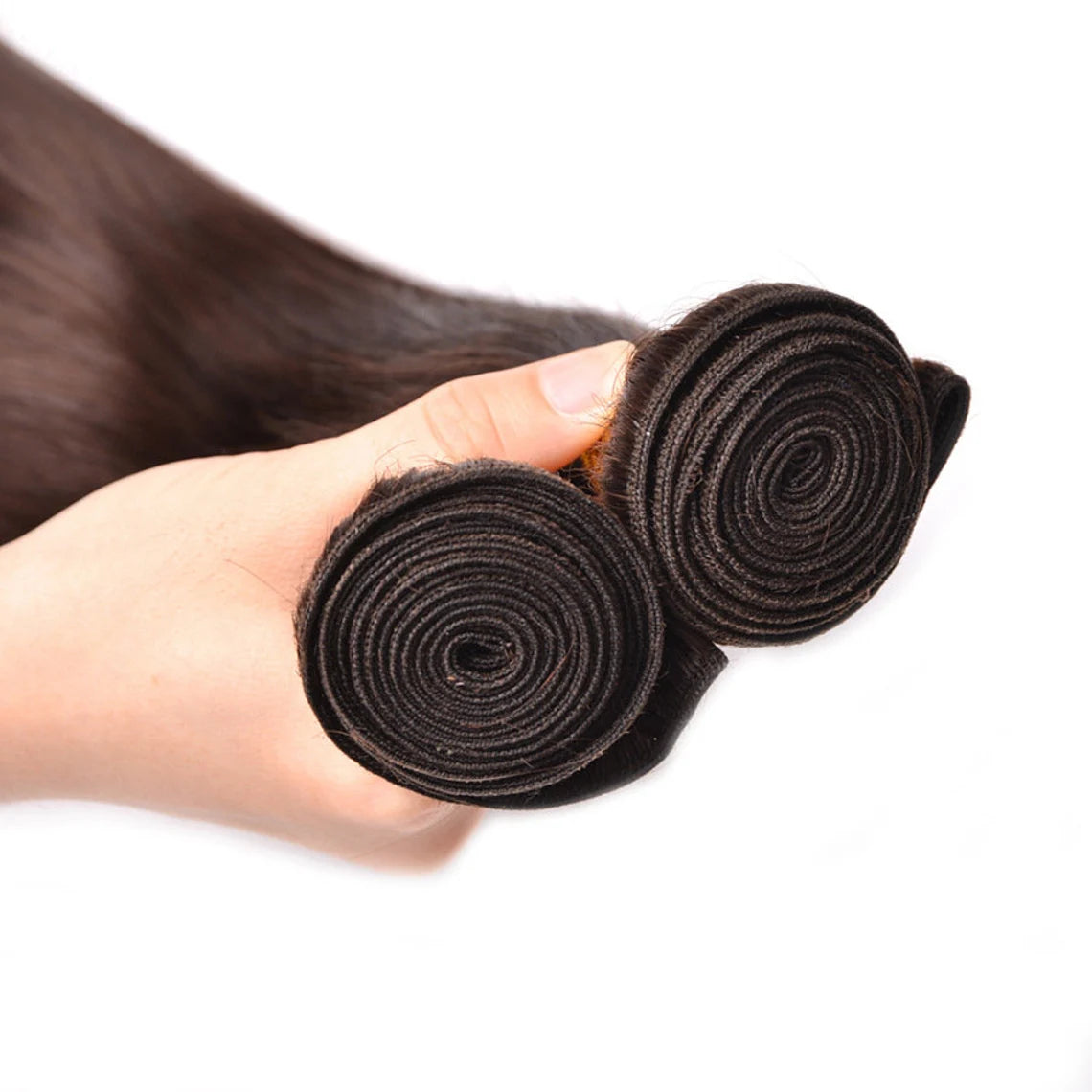 Straight dark brown human hair Bundles virgin Hair Weave 1pc