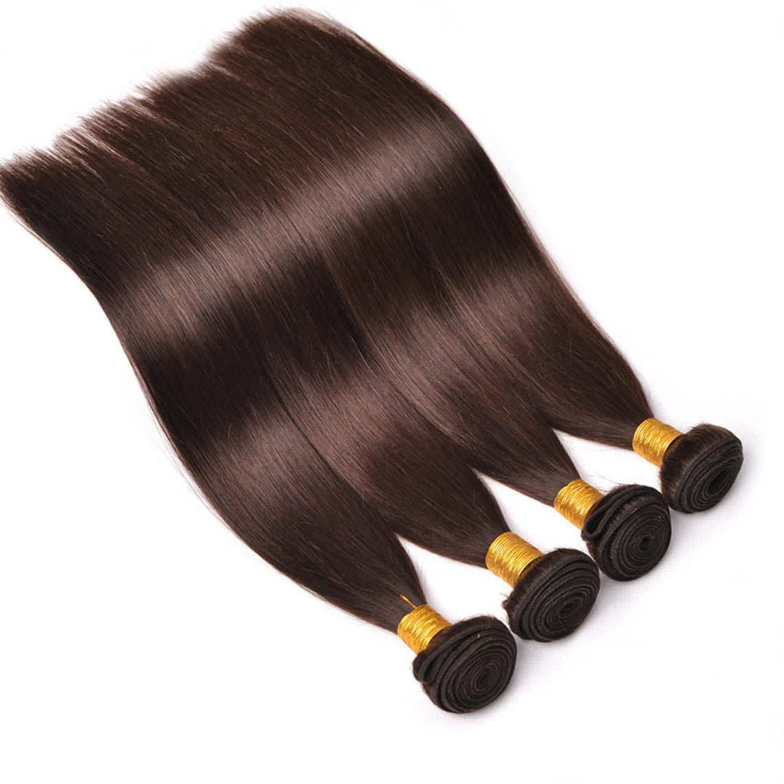 Straight dark brown human hair Bundles virgin Hair Weave 1pc