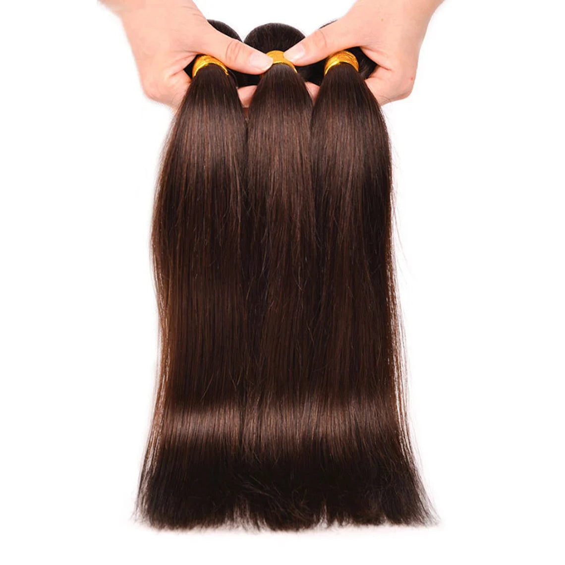 Straight dark brown human hair Bundles virgin Hair Weave 1pc