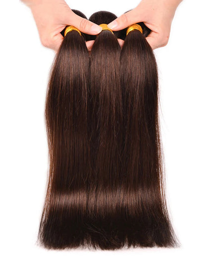 Straight dark brown human hair Bundles virgin Hair Weave 1pc