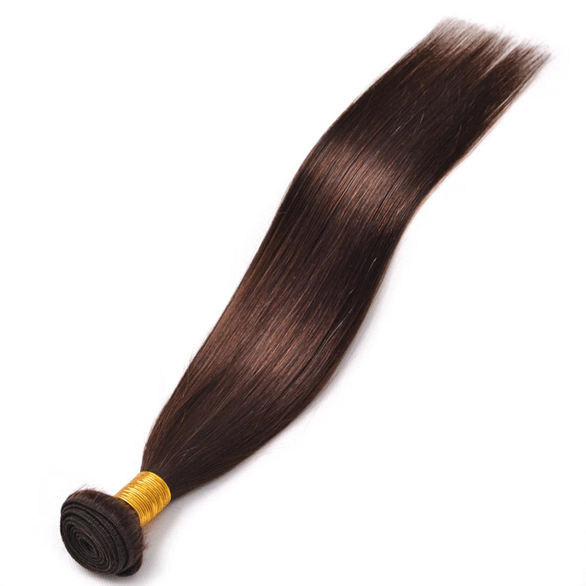 Straight dark brown human hair Bundles virgin Hair Weave 1pc